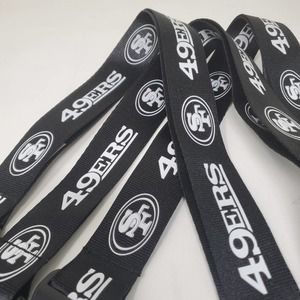 Stocking Stuffer Special 3 lanyards for $14 - San Francisco 49ers Black White